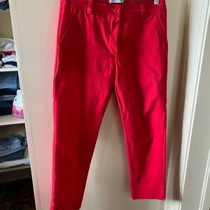 Vibrant Red Pants- made in Italy